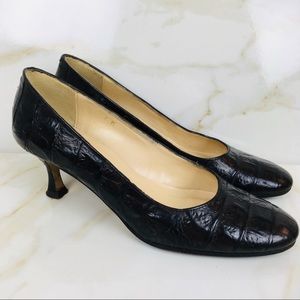 “HYPE “ BROWN LEATHER PUMPS/MADE IN SPAIN/SIZE 7M